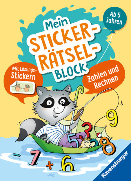 Bild zu Ravensburger: Mein Stickerrätselblock: Zahlen für Kinder ab 5 Jahren - spielerisch rechnen lernen mit lustigen Übungen und Sticker-Spaß für die Vorschule von Jebautzke, Kirstin 