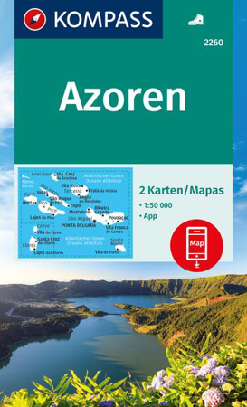 Bild zu KOMPASS Wanderkarten-Set 2260 Azoren (2 Karten) 1:50.000. 1:50'000