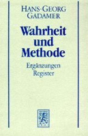Bild zu Gesammelte Werke. Hermeneutik II. Wahrheit und Methode. Studienausgabe von Gadamer, Hans-Georg