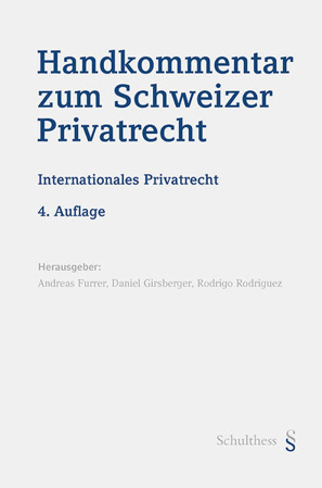 Bild zu Handkommentar zum Schweizer Privatrecht - Handkommentar zum Schweizer Privatrecht von Girsberger, Daniel (Hrsg.) 