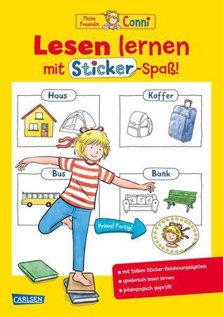Bild zu Conni Gelbe Reihe (Beschäftigungsbuch): Lesen lernen mit Sticker-Spaß von Sörensen, Hanna 