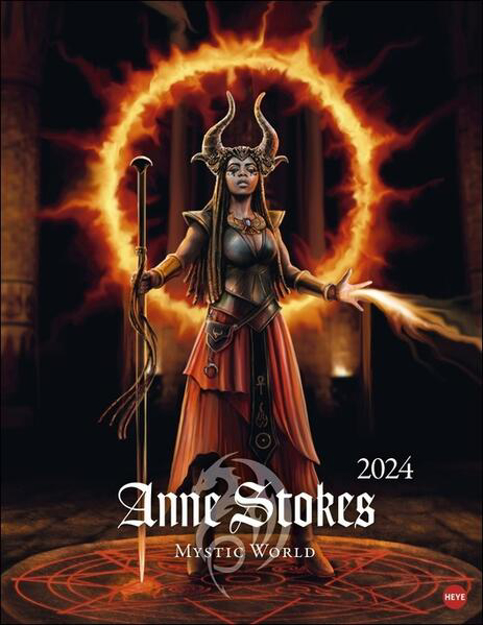 Bild zu Anne Stokes: Mystic World Posterkalender 2024. Mystische Wesen in einem Wandkalender für Fantasy-Fans. Kalender im Format 34 x 44 cm von Stokes, Anne (Künstler)