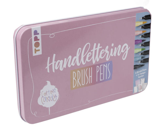 Bild zu Handlettering Designdose Brush Pens Cotton Candy von frechverlag