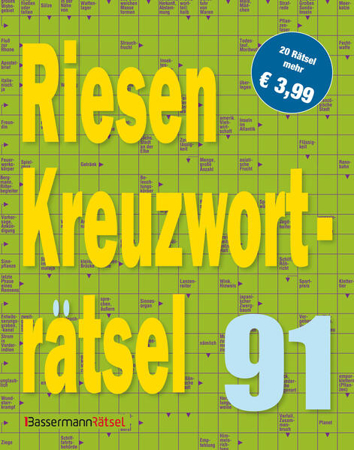 Bild zu Riesen-Kreuzworträtsel 91 (5 Exemplare à 3,99 ?) von Krüger, Eberhard