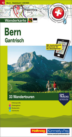 Bild zu Bern Gantrisch Nr. 12 Touren-Wanderkarte 1:50 000. 1:50'000 von Hallwag Kümmerly+Frey AG (Hrsg.)