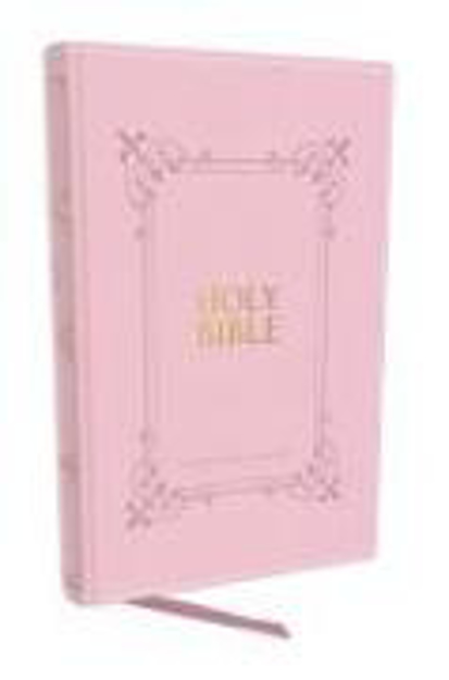 Bild zu KJV Holy Bible: Large Print with 53,000 Center-Column Cross References, Pink Leathersoft, Red Letter, Comfort Print (Thumb Indexed): King James Version