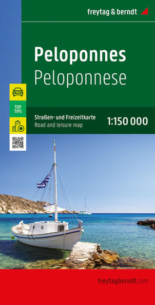 Bild von Peloponnes, Straßen- und Freizeitkarte 1:150.000, freytag & berndt. 1:150'000 von freytag & berndt (Hrsg.)