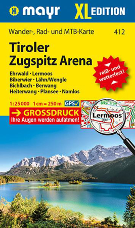 Bild zu Mayr Wanderkarte Tiroler Zugspitz Arena XL, Ehrwald, Lermoos, Biberwier, Lähn/Wengle, Bichlbach, Berwang, Heiterwang, Plansee, Namlos 1:25.000. 1:25'000
