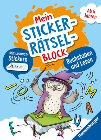 Bild zu Ravensburger Mein Stickerrätselblock: Buchstaben für Kinder ab 5 Jahren - spielerisch Buchstaben und Lesen Lernen mit lustigen Übungen und Sticker-Spaß von Jebautzke, Kirstin 
