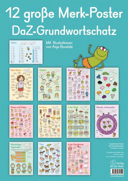 Bild zu 12 große Merk-Poster DaZ-Grundwortschatz von Verlag an der Ruhr, Redaktionsteam 