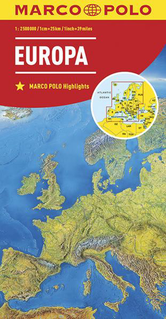 Bild zu MARCO POLO Länderkarte Europa 1:2,5 Mio. 1:2'500'000