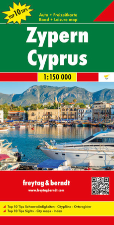 Bild zu Zypern, Autokarte 1:150.000, Top 10 Tips. 1:150'000 von Freytag-Berndt und Araria KG (Hrsg.)