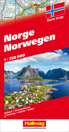 Bild zu Norwegen Strassenkarte, 1:750 000. 1:750'000 von Hallwag Kümmerly+Frey AG (Hrsg.)