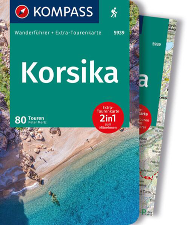 Bild zu KOMPASS Wanderführer Korsika, 80 Touren mit Extra-Tourenkarte von Mertz, Peter