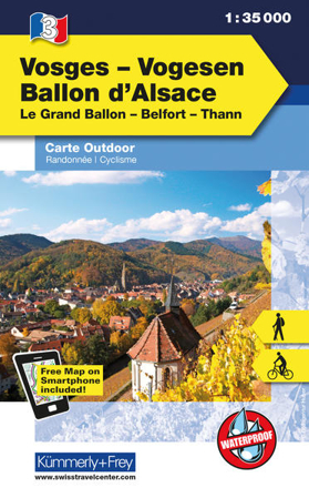 Bild zu Vogesen - Ballon d'Alsace Nr. 03 Outdoorkarte Elsass/Vogesen 1:35 000. 1:35'000 von Hallwag Kümmerly+Frey AG (Hrsg.)