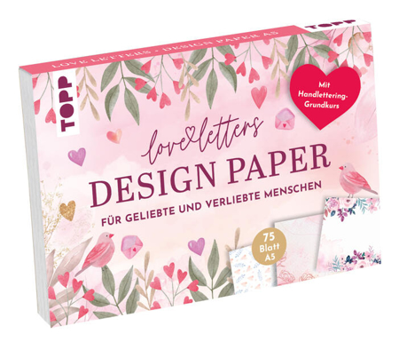 Bild zu Design Paper Love Letters A5 von Blum, Ludmila